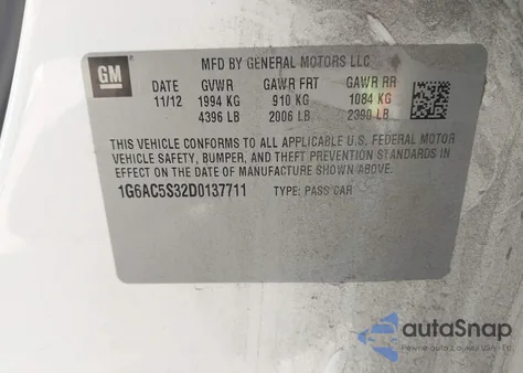 2013 Cadillac Ats Performance z USA, uszkodzony, nr VIN 1G6AC5S32D0137711